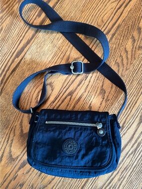 Kipling Sabian Crossbody Bag Purse Black Adjustable Crossbody